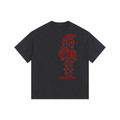 Red Trojan - Vintage Washed Oversized Cotton T-Shirt