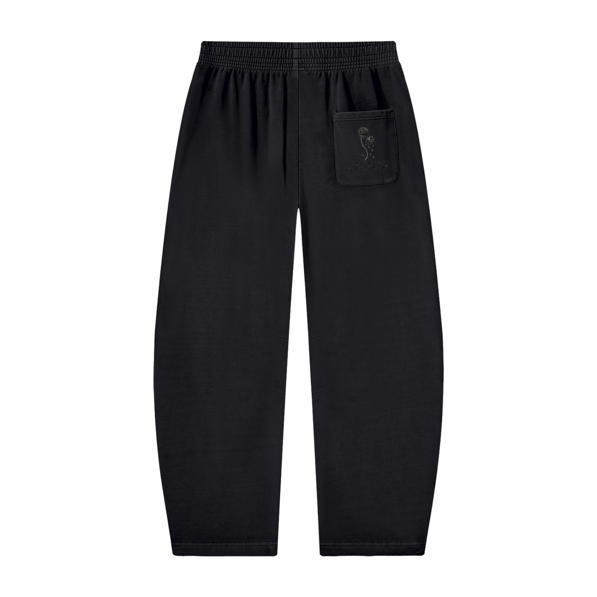 Black Rose - Unisex Vintage Washed Barrel Leg Sweatpants