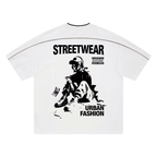 Unisex Oversized Contrast Tape T-Shirt