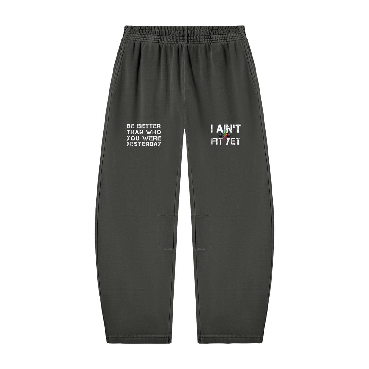 Unisex Vintage Washed Barrel Leg Sweatpants