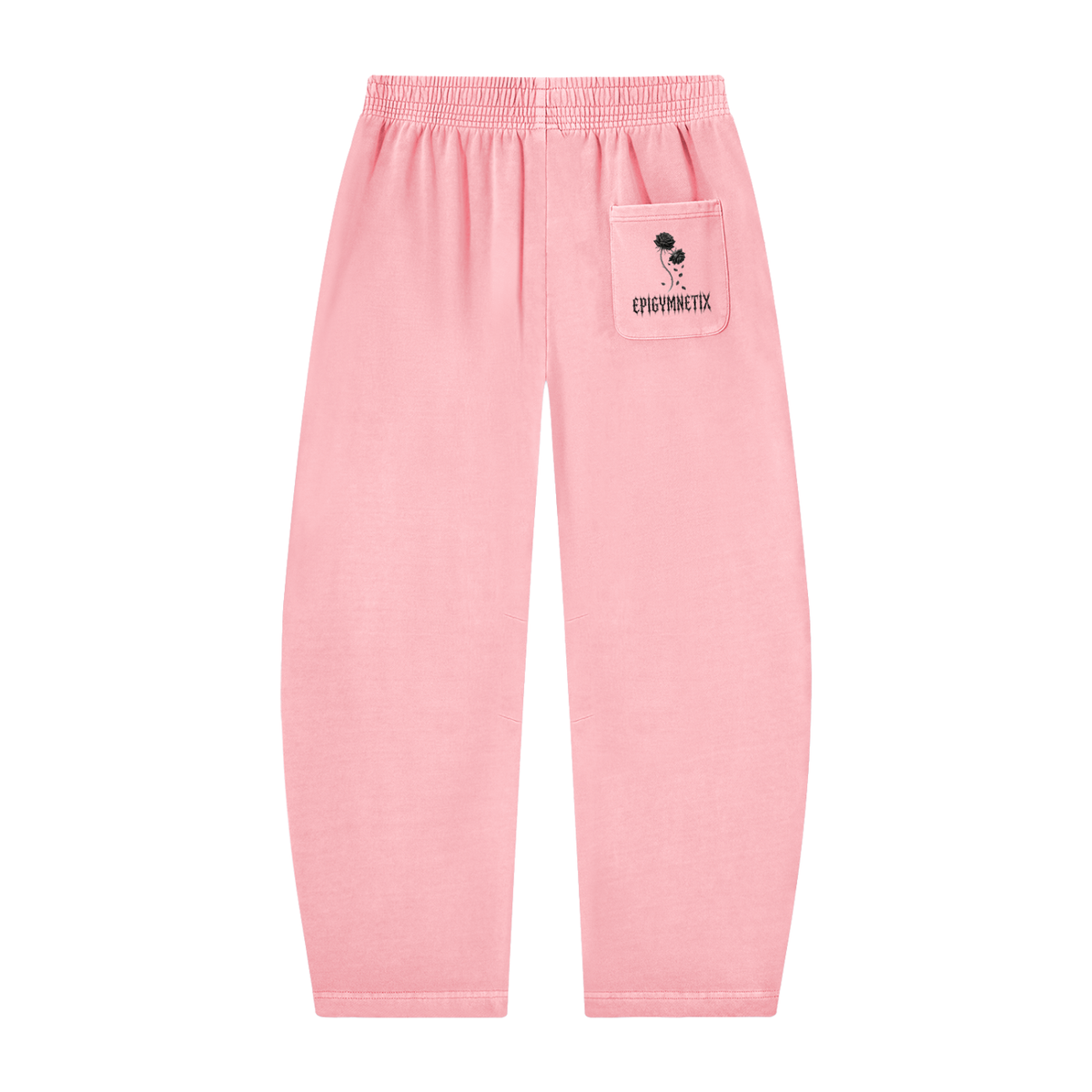 Black Rose - Unisex Vintage Washed Barrel Leg Sweatpants