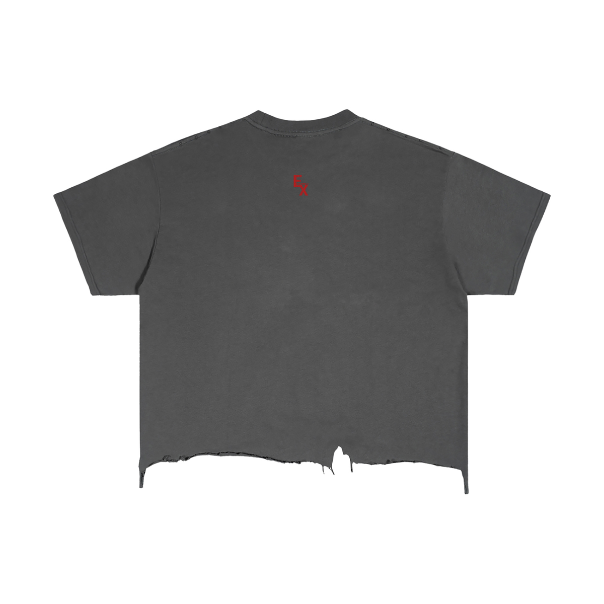 Vintage Wash Boxy Distressed Hem T-Shirt