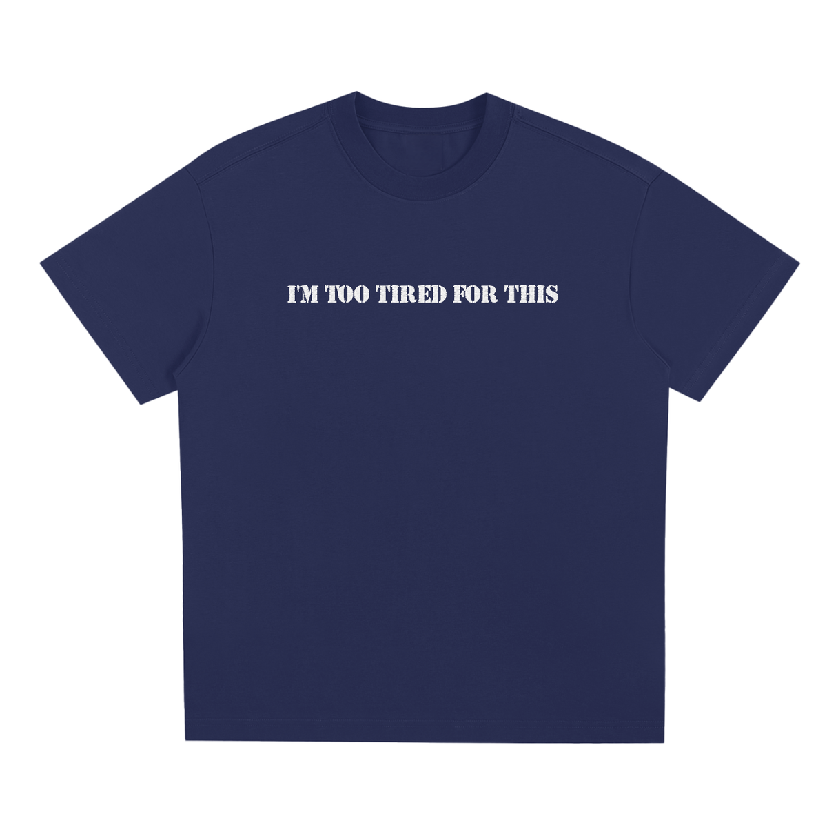 I'm too tired for this(Embroidary) - Sorona Quick-Dry Cooling T-Shirt