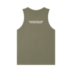 Be better than who you were yesterday - Men's Heavyweight Ribbed Tank Top