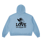 Love you all my life - Unisex Vintage Washed Barrel Leg Sweatpants