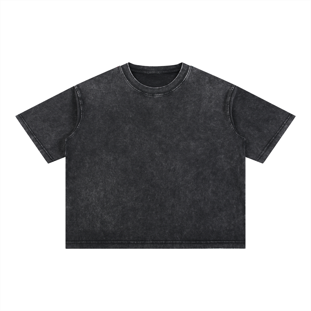 King - Mineral Wash Boxy Cotton T-Shirt