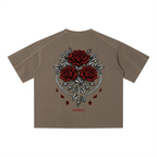 Roses - Unisex Vintage Wash Boxy T-Shirt