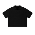 Unisex Waffle Boxy Polo Shirt