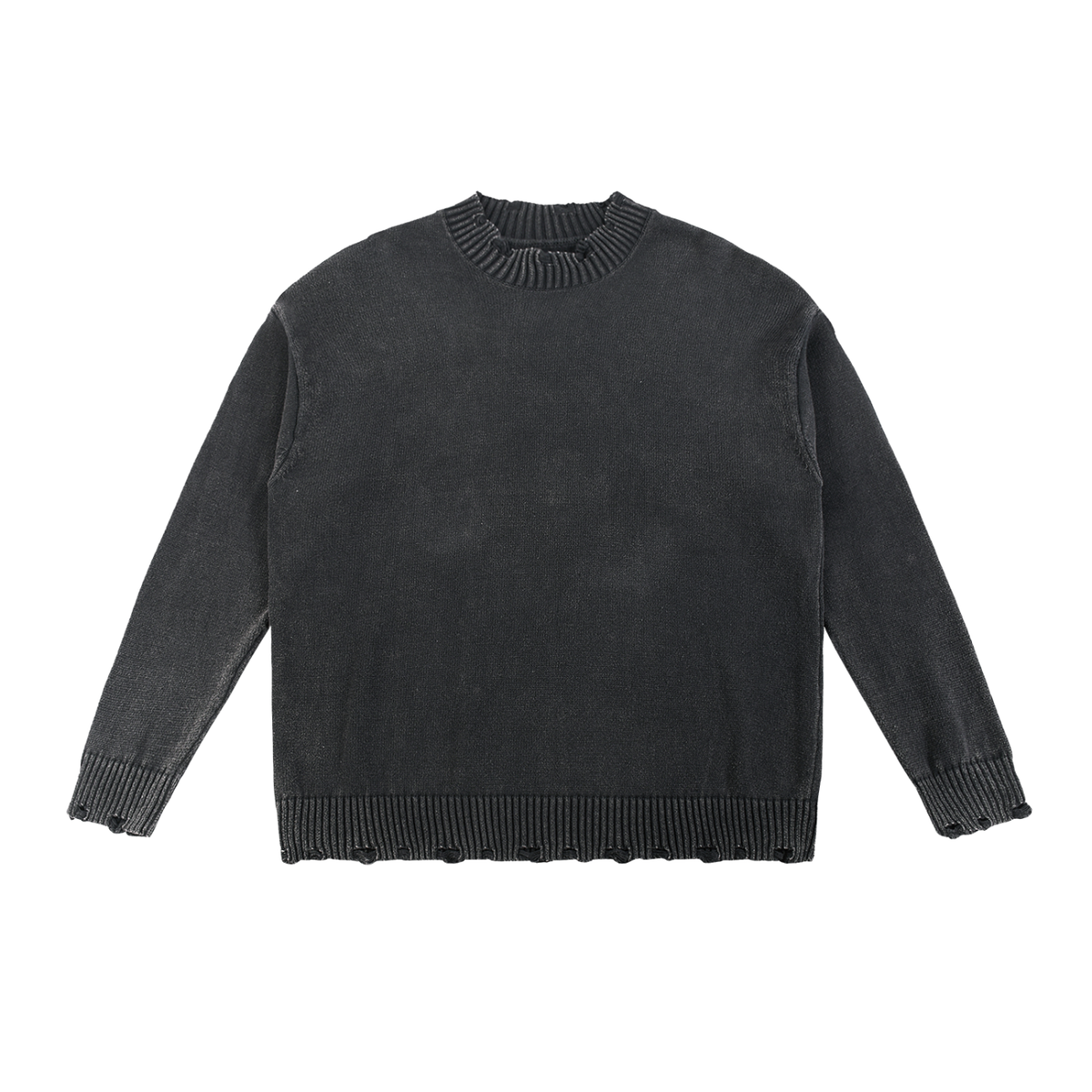 Casual-Sweat - Vintage Washed Hand-Frayed Sweater