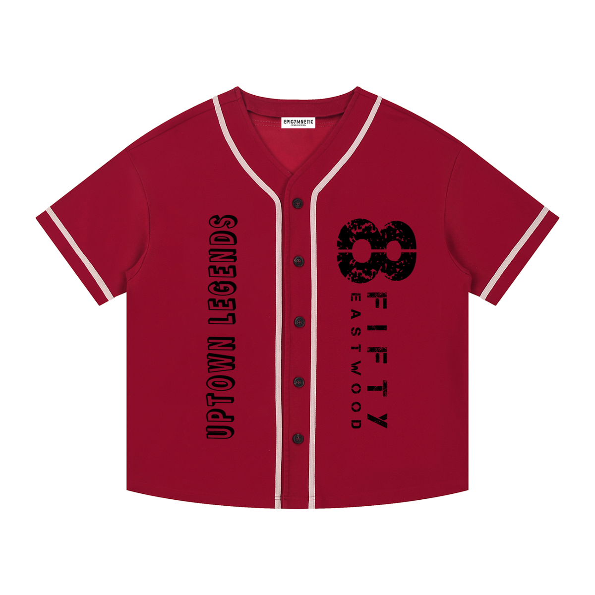 8Fifty/Legends - Contrast Piped Button-Up Jersey