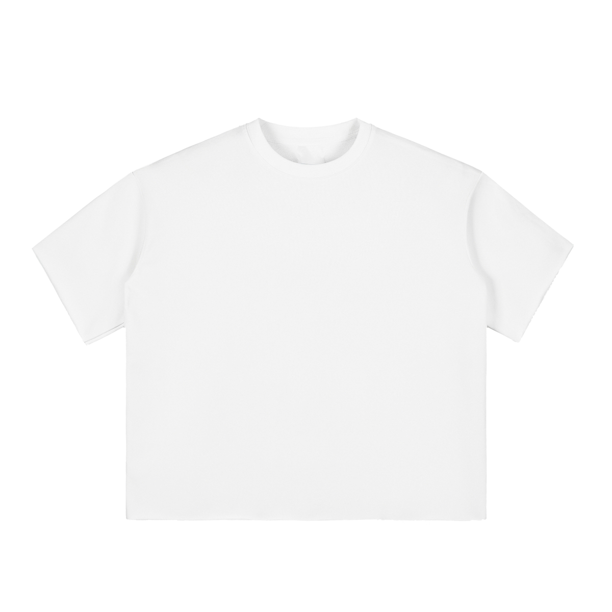 Epi-Night Out(Embro) - Boxy Half-Sleeve Raw-Edge T-Shirt