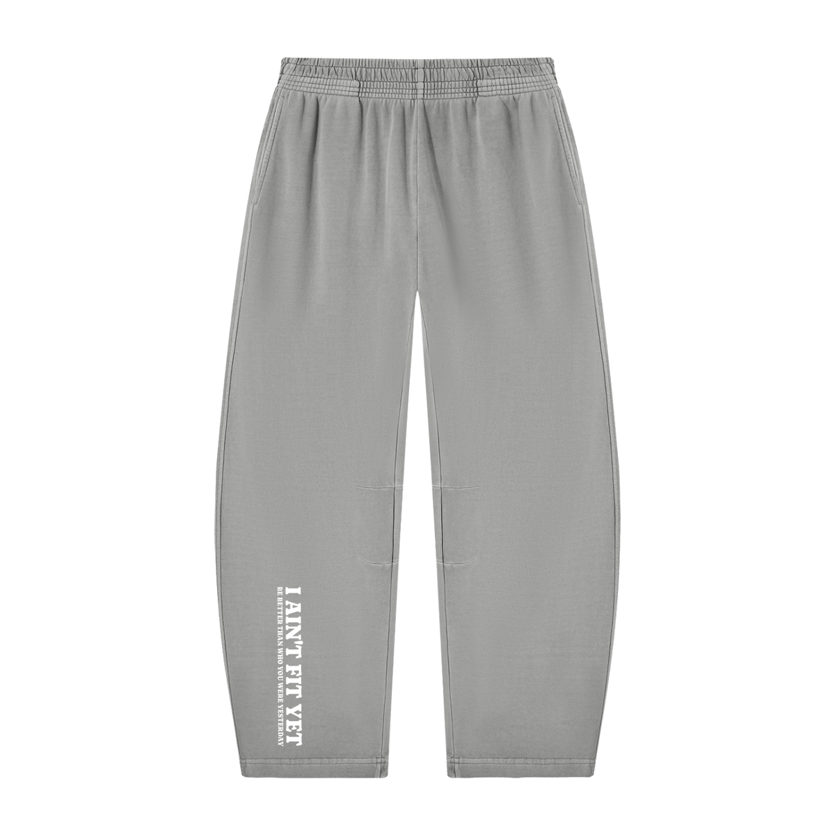 I Ain't Fit Yet - Unisex Vintage Washed Barrel Leg Sweatpants