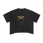 Be Kind - Raw Edge Snow Washed Boxy T-Shirt