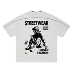 Unisex Oversized Contrast Tape T-Shirt