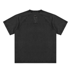 Black Rose - Vintage Washed Raglan Cotton T-Shirt