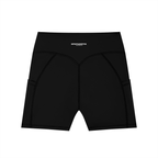 Women's High-Waisted Pocket Biker Shorts