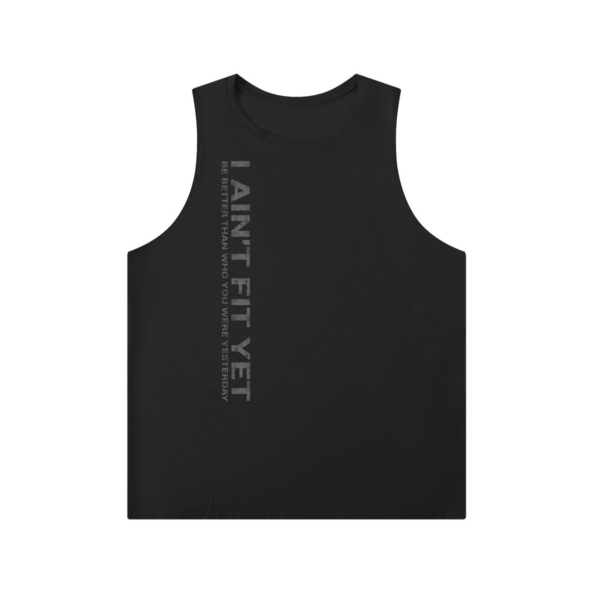 Men's Solid Color Crewneck Tank Top