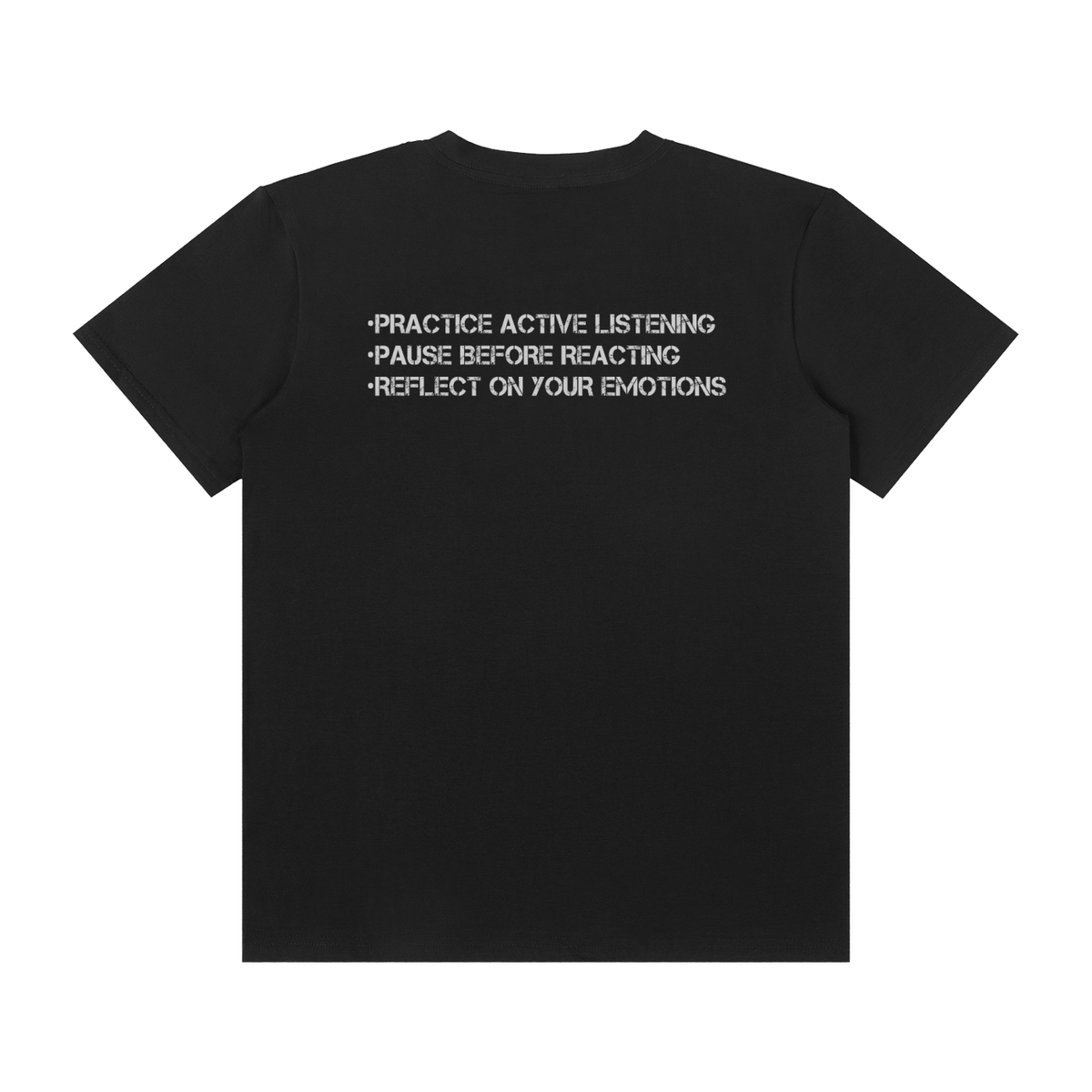 Emotionally Intelligent(Left side) - Unisex Classic Crew Neck Cotton T-Shirt