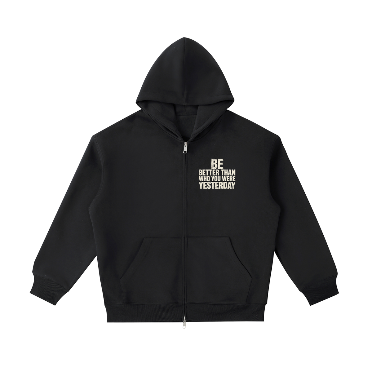 Be better than who you were yesterday - Essential Heavyweight Pocket Hoodie