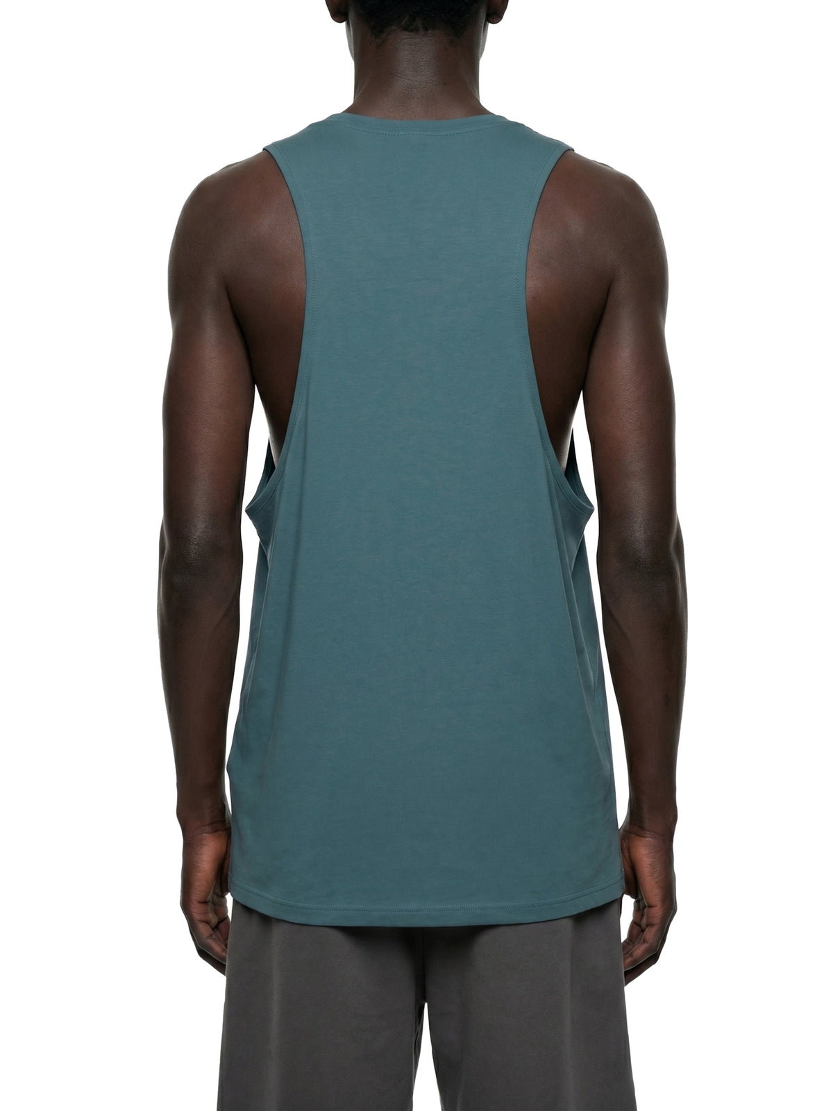 Men's Solid Color Crewneck Tank Top
