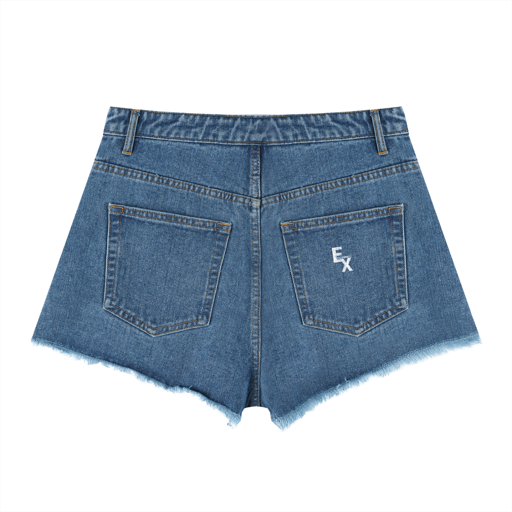 Women’s Vintage Wash High Rise Denim Shorts