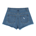 Women’s Vintage Wash High Rise Denim Shorts