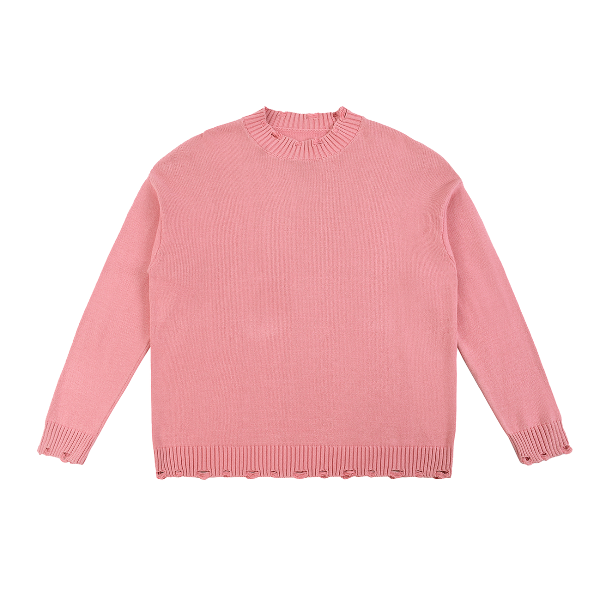 Casual-Sweat - Vintage Washed Hand-Frayed Sweater