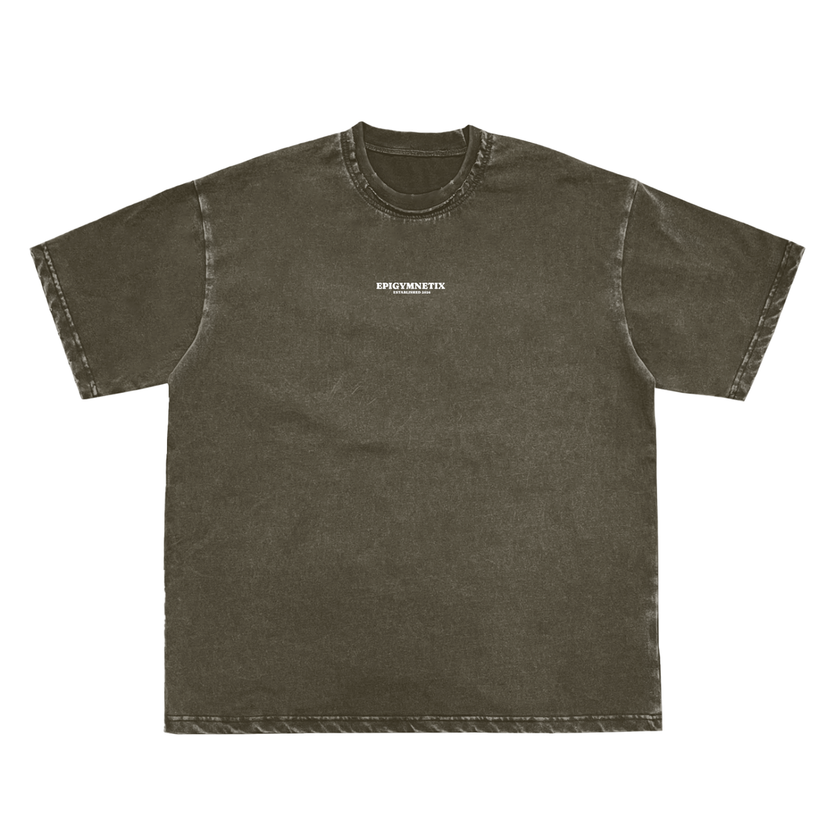 Fearless - Snow Washed Raw-Edge Neckline T-Shirt