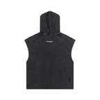 Purple lightening - Snow Washed Boxy Hooded Tank Top