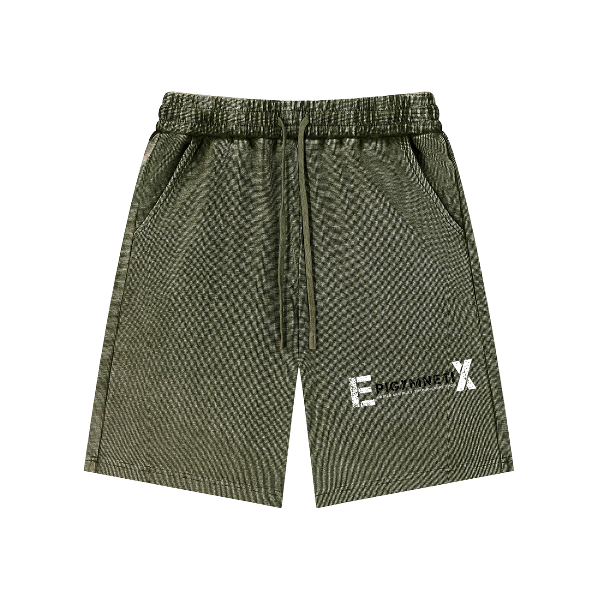 EpigymnetiX - Mineral Wash Waffle Knit Shorts