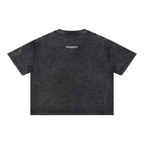 Midnight - Mineral Wash Boxy Cotton T-Shirt