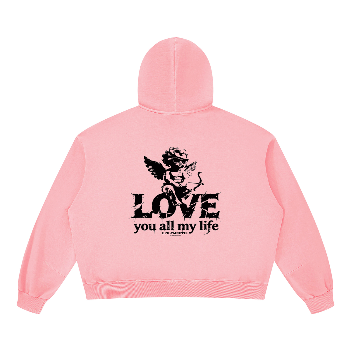 Love you all my life - Unisex Vintage Washed Barrel Leg Sweatpants