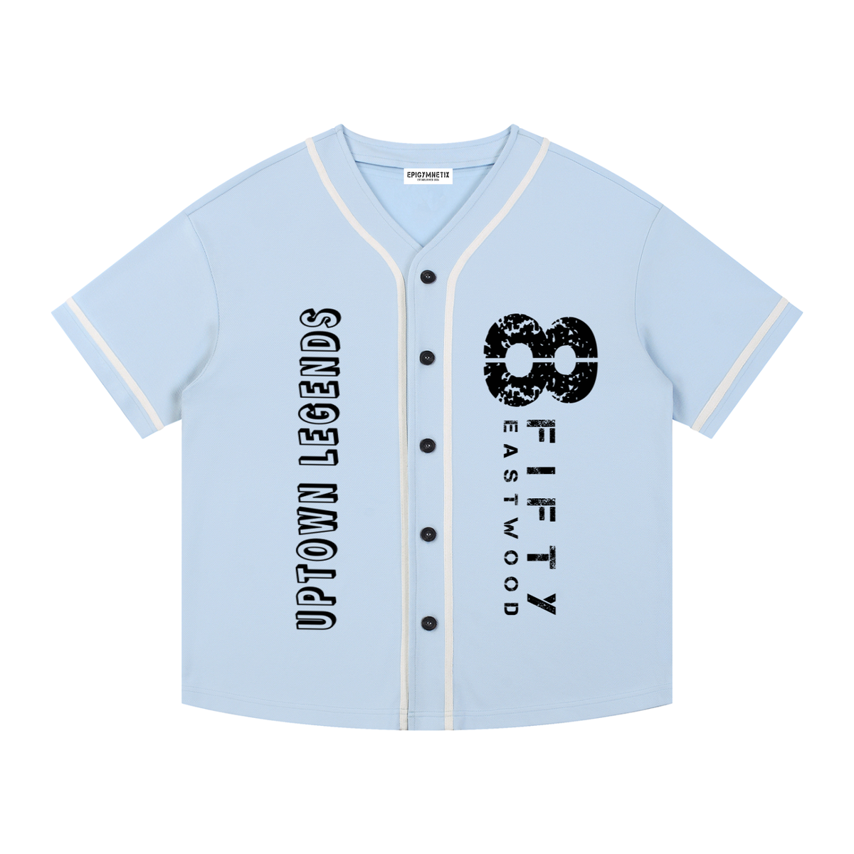 8Fifty/Legends - Contrast Piped Button-Up Jersey