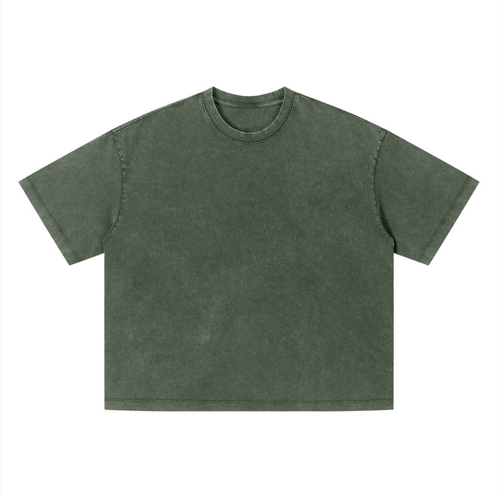 Love you all my life (Boxy Fit) - Unisex Vintage Wash Boxy T-Shirt
