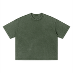 Love you all my life (Boxy Fit) - Unisex Vintage Wash Boxy T-Shirt