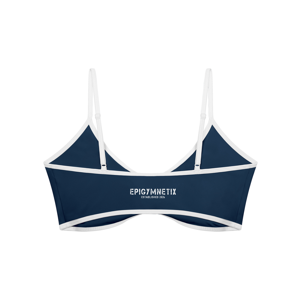 Women's Color Block Ruched V-Neck Sports Bra