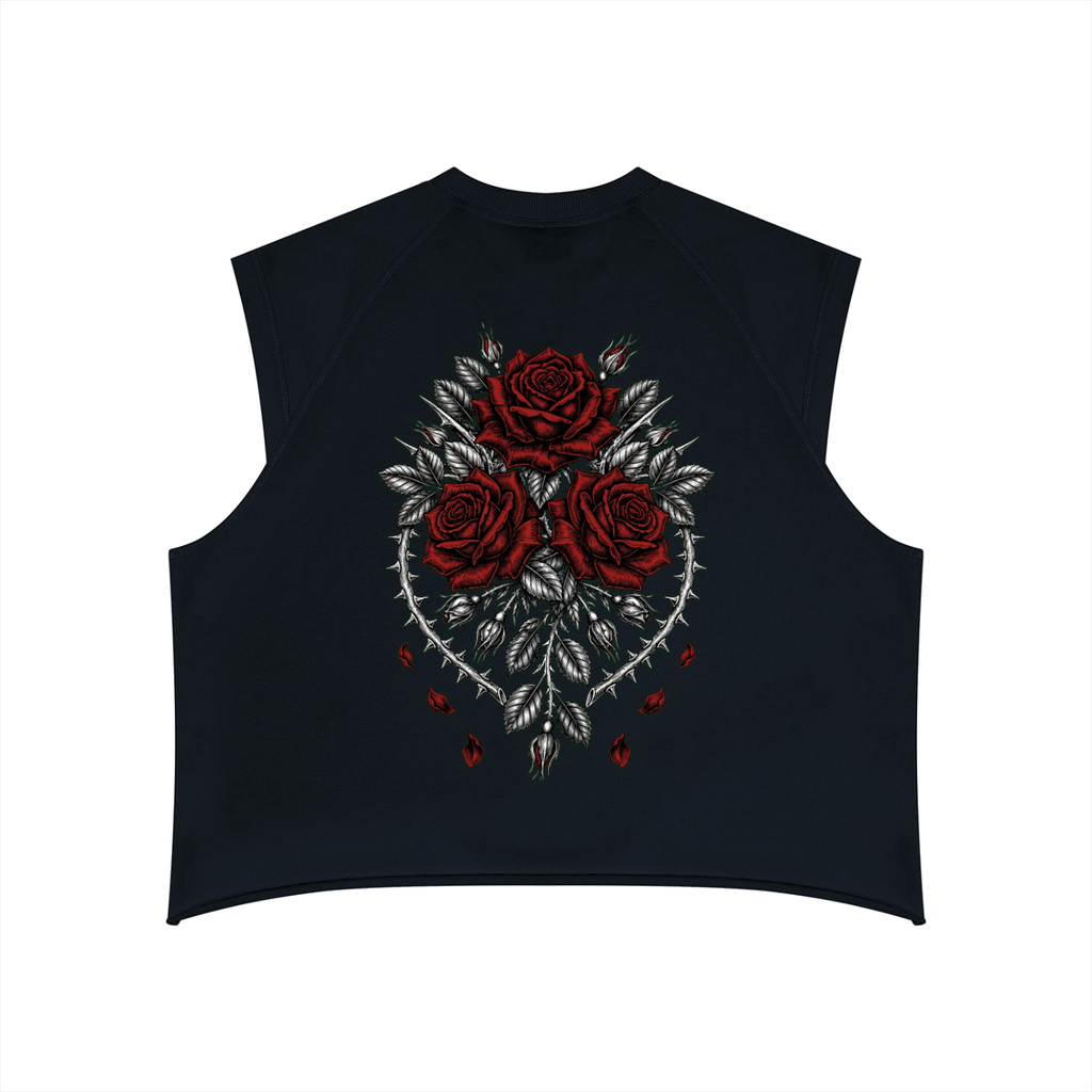 Roses - Men’s Boxy Raw Hem Tank Top