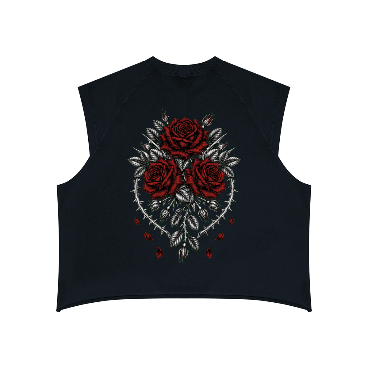 Roses - Men’s Boxy Raw Hem Tank Top