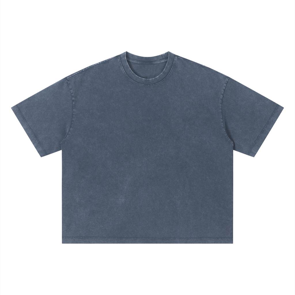Love you all my life (Boxy Fit) - Unisex Vintage Wash Boxy T-Shirt