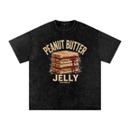 PB&J - Snow Washed Oversized Cotton T-Shirt