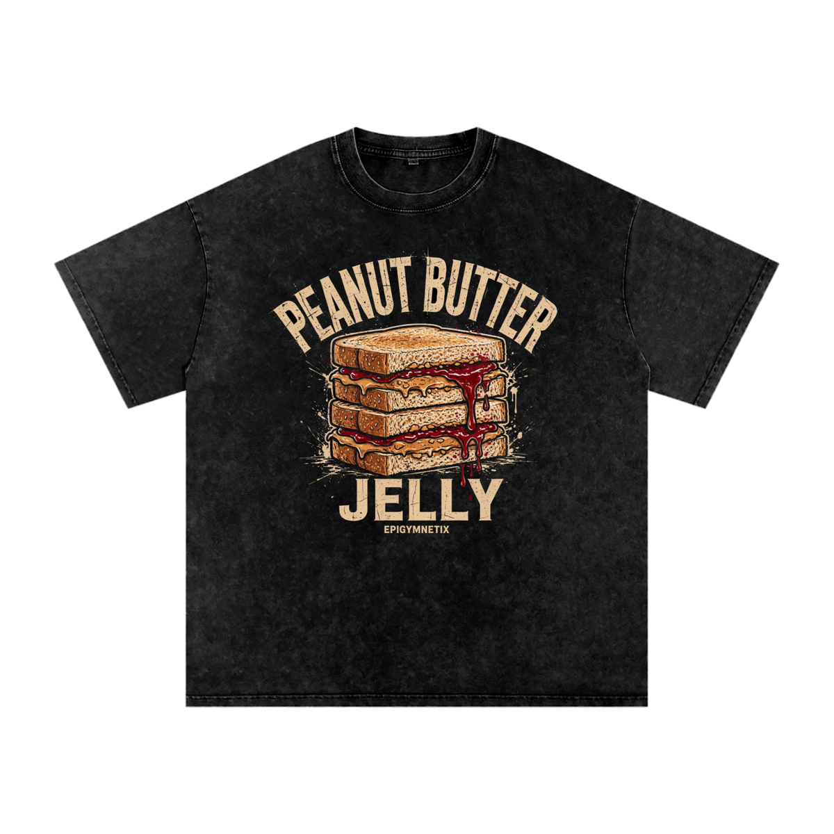 PB&J - Snow Washed Oversized Cotton T-Shirt