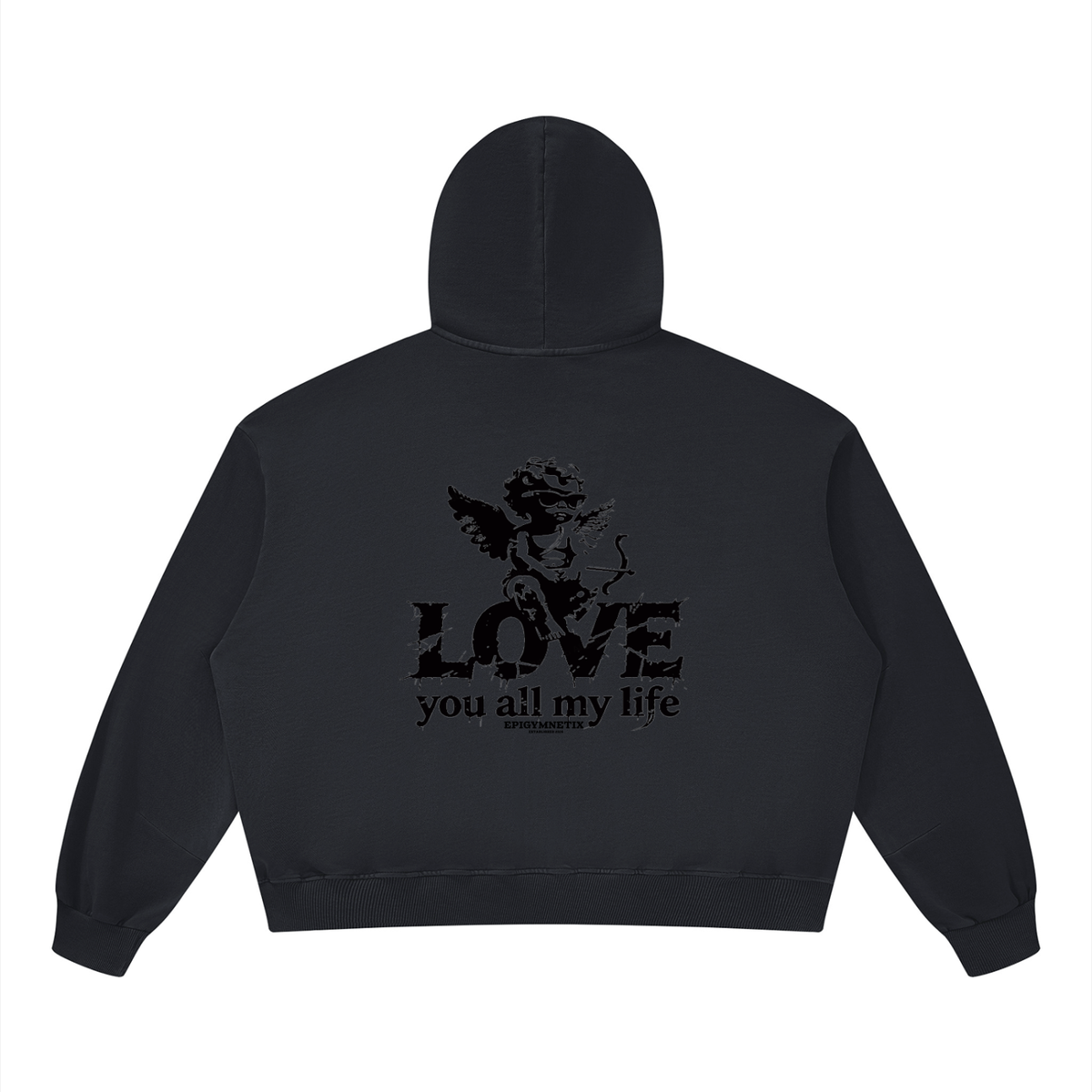 Love you all my life - Unisex Vintage Washed Barrel Leg Sweatpants