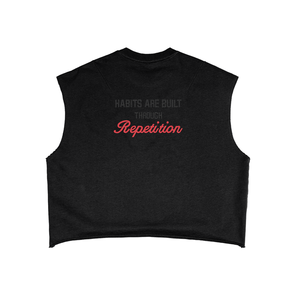 Habits are built through repetition - French Terry Boxy Tank Top