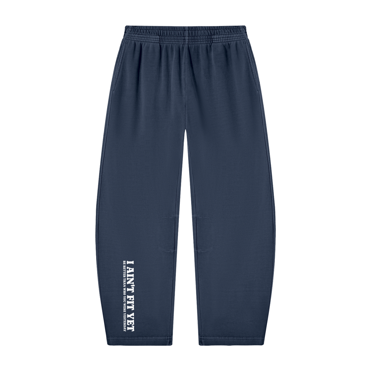 I Ain't Fit Yet - Unisex Vintage Washed Barrel Leg Sweatpants