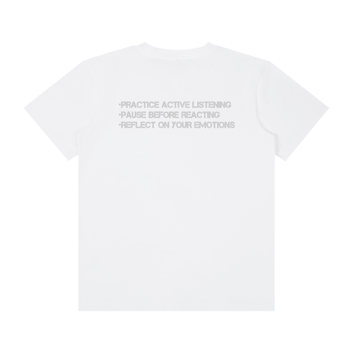 Emotionally Intelligent(Left side) - Unisex Classic Crew Neck Cotton T-Shirt