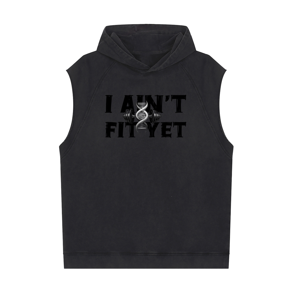 Snow Washed Sleeveless Hoodie