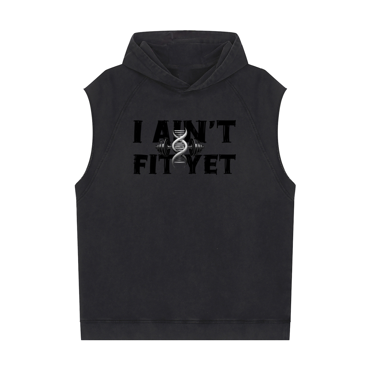 Snow Washed Sleeveless Hoodie