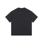 Red Trojan - Vintage Washed Oversized Cotton T-Shirt