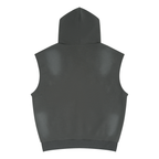 Urban Street Wear - Unisex Vintage Wash Sun Fade Sleeveless Hoodie