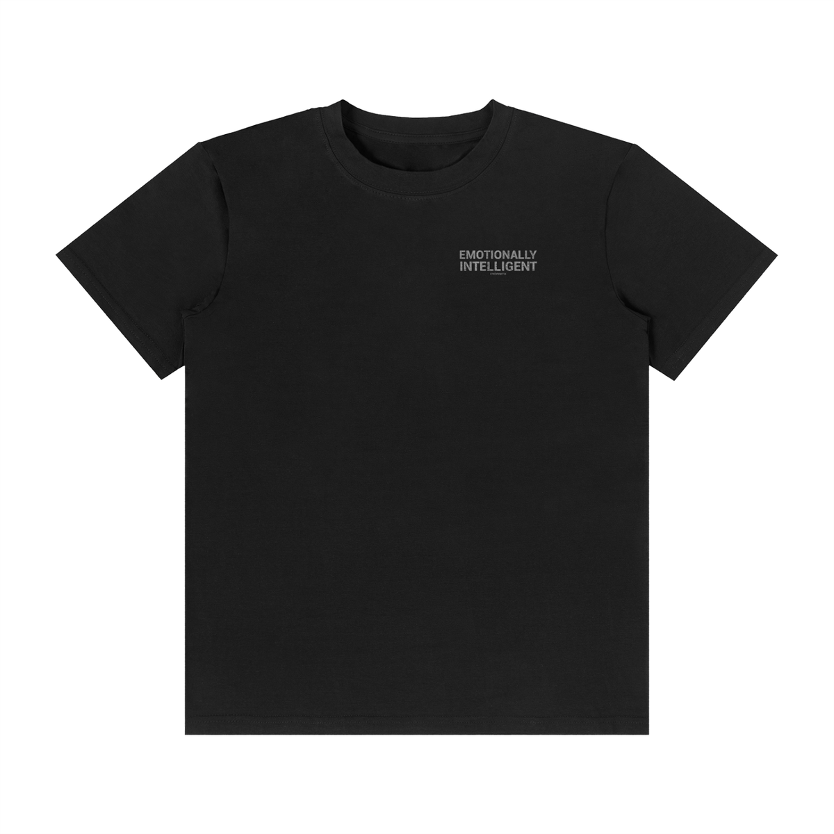 Emotionally Intelligent(Left side) - Unisex Classic Crew Neck Cotton T-Shirt